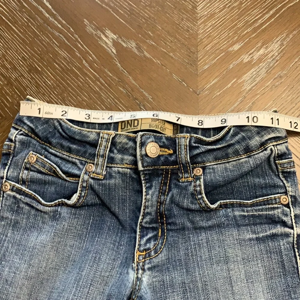 Old Navy denim faded hipster slim bootcut Jeans Size 10 slim